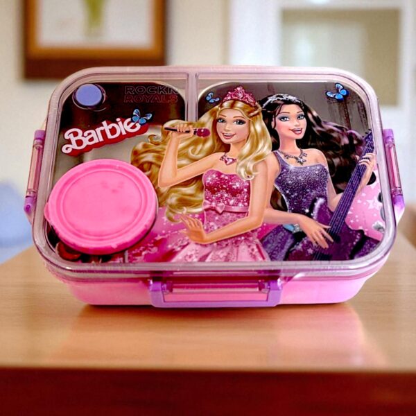 Barbie Rock Star Insulated Lunch Tote with 750 ml Leakproof Container for Stylish Kids Meals