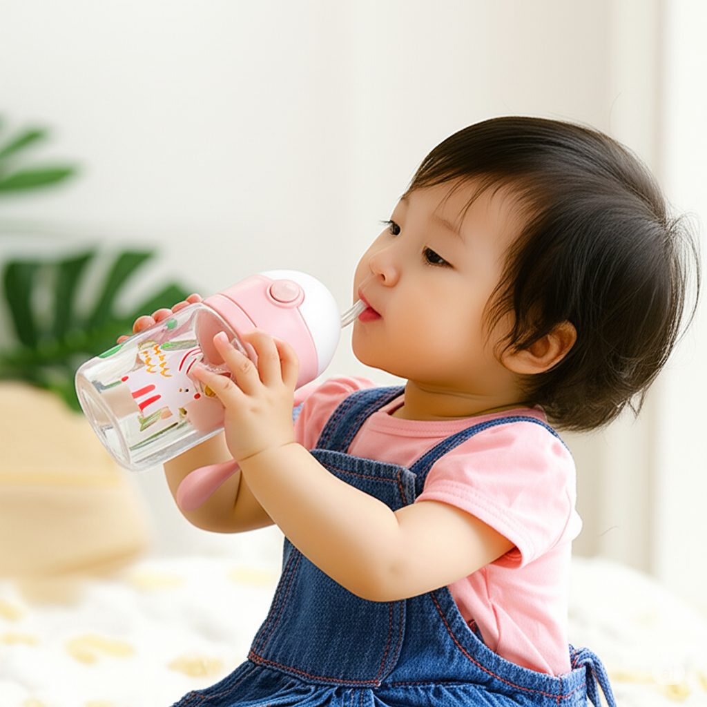 Bunny Sipper 350 ml Cute Animal-Themed Kids Water Bottle with Spill-Proof Lid and Easy Carry Design - Image 3