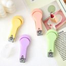 KAKAGUGU Multicolor Baby Nail Clipper with Stainless Steel Blade and Protective Safety Cover – Pack of 1