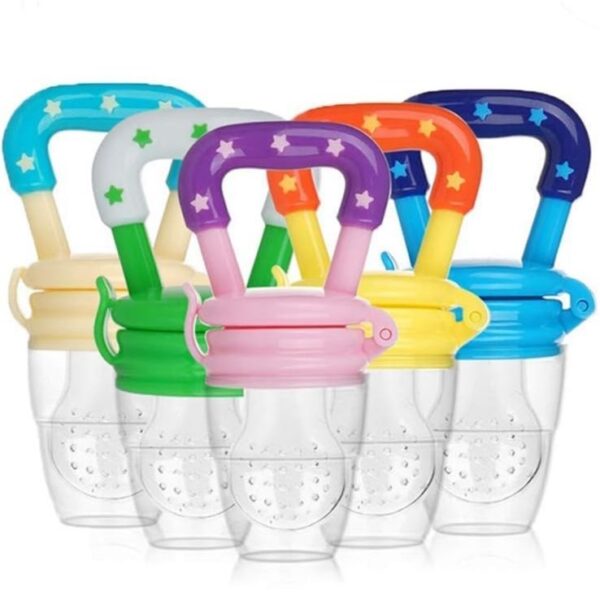 KAKAGUGU Baby Fruit Nibbler with Soft Silicone Mesh – BPA-Free, Non-Toxic, Food-Grade, Safe for Infants – Pack of 1