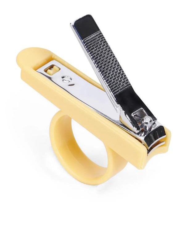 KAKAGUGU Baby Nail Clipper with Finger Pocket and Safety Protector – Stainless Steel, Ergonomic Grip, Multicolor, Pack of 1 - Image 3