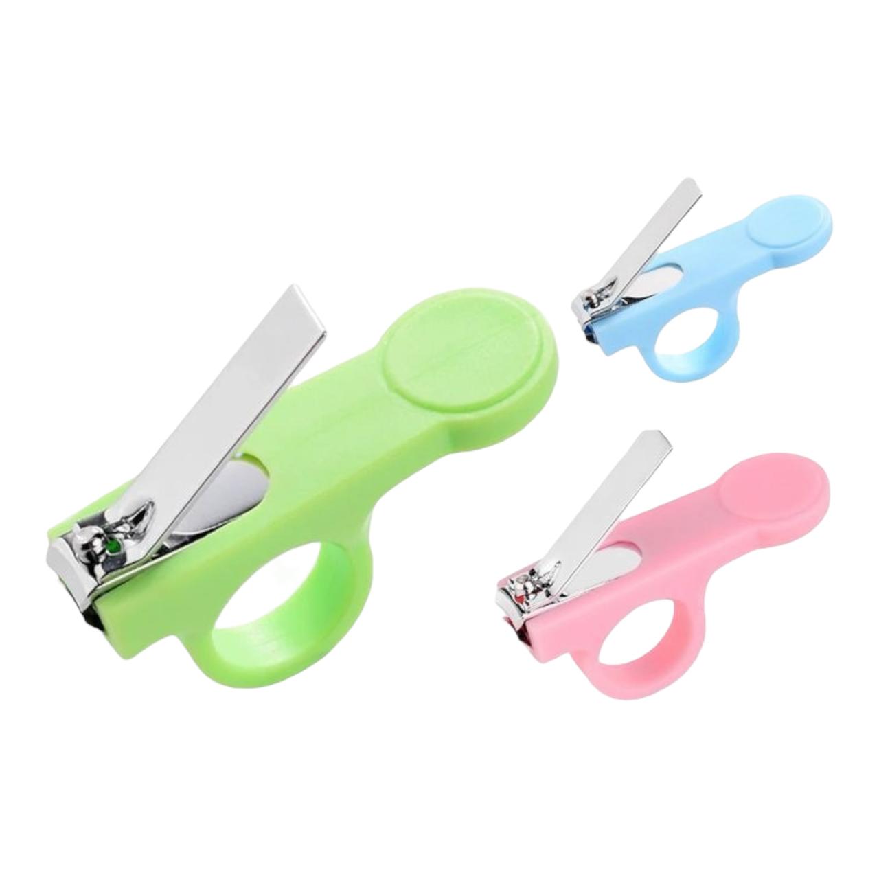 KAKAGUGU Baby Nail Clipper with Finger Pocket and Safety Protector – Stainless Steel, Ergonomic Grip, Multicolor, Pack of 1 - Image 2