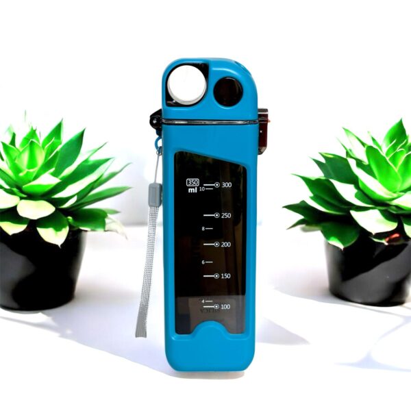 Mathematics-Themed 350 ml Kids Water Bottle with Soft Silicone Spout, Durable Design, Non-Toxic, Safe, and Blue