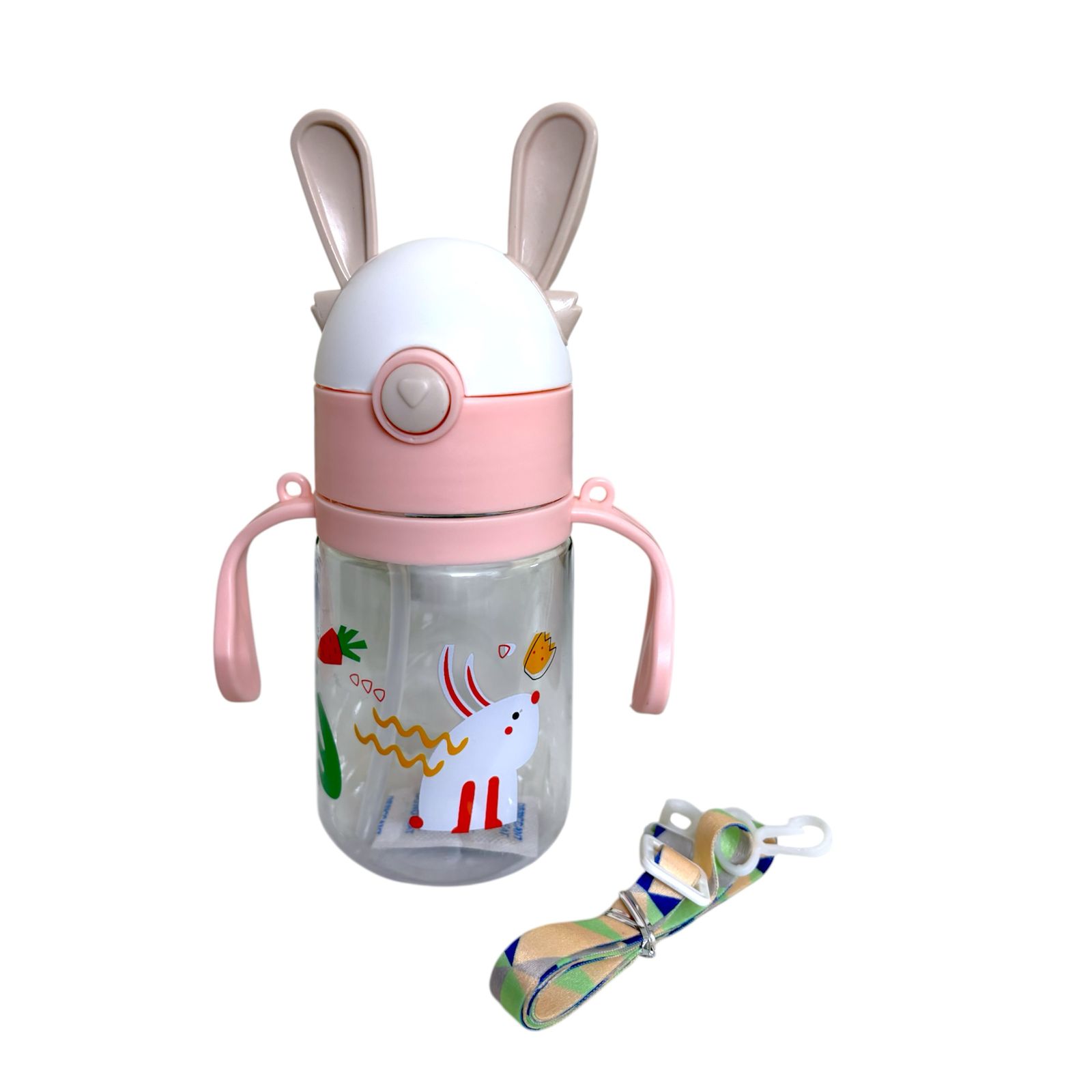 Bunny Sipper 350 ml Cute Animal-Themed Kids Water Bottle with Spill-Proof Lid and Easy Carry Design - Image 5