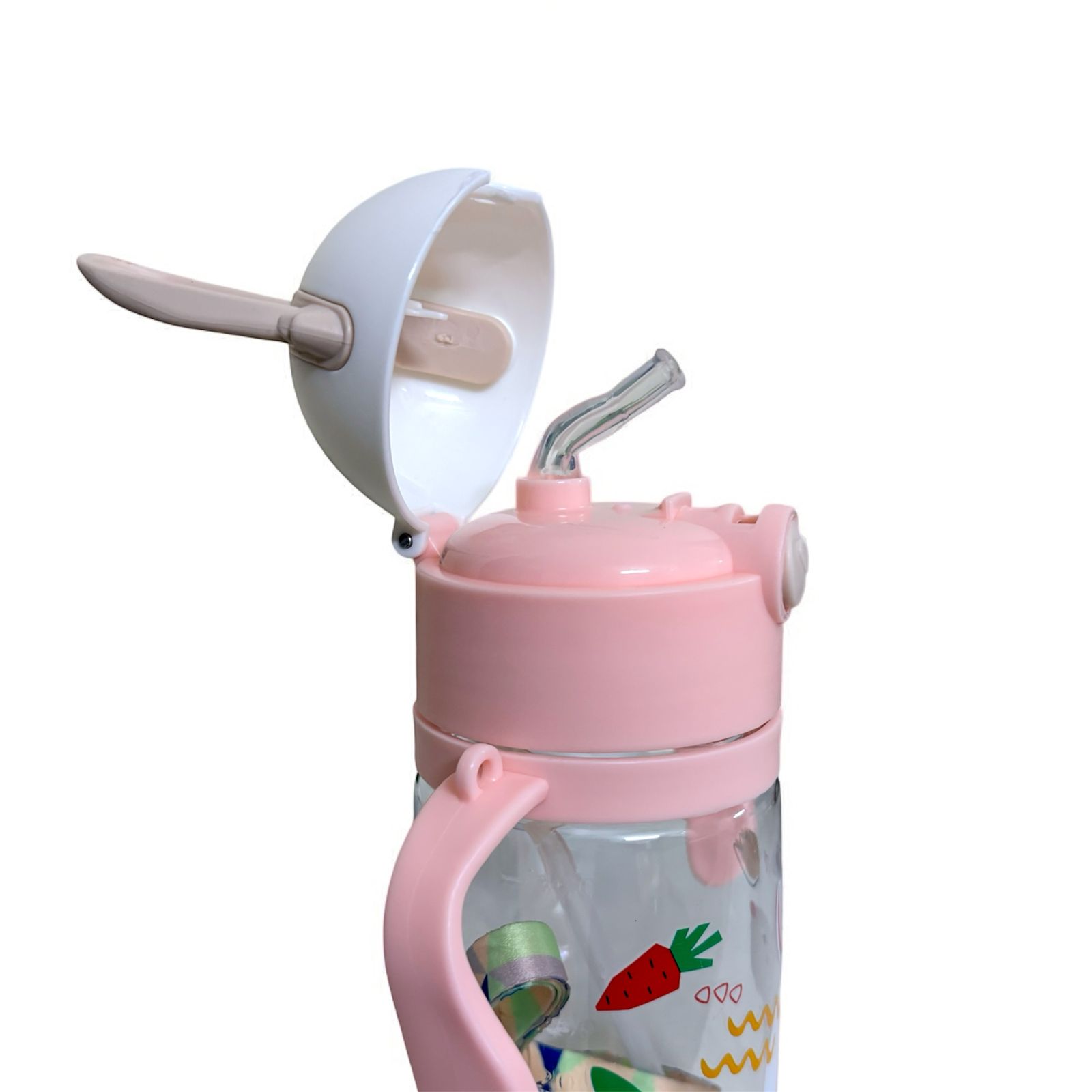 Bunny Sipper 350 ml Cute Animal-Themed Kids Water Bottle with Spill-Proof Lid and Easy Carry Design - Image 6