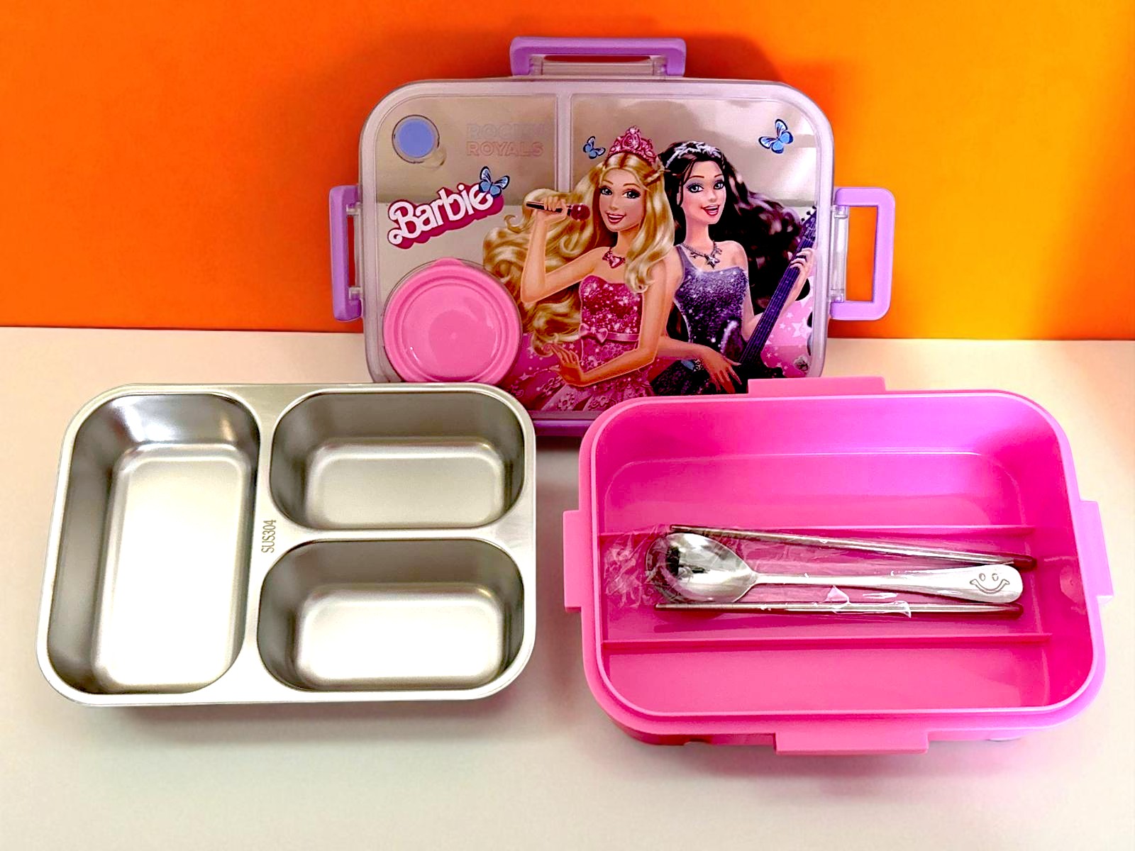 Barbie Rock Star Insulated Lunch Tote with 750 ml Leakproof Container for Stylish Kids Meals - Image 5